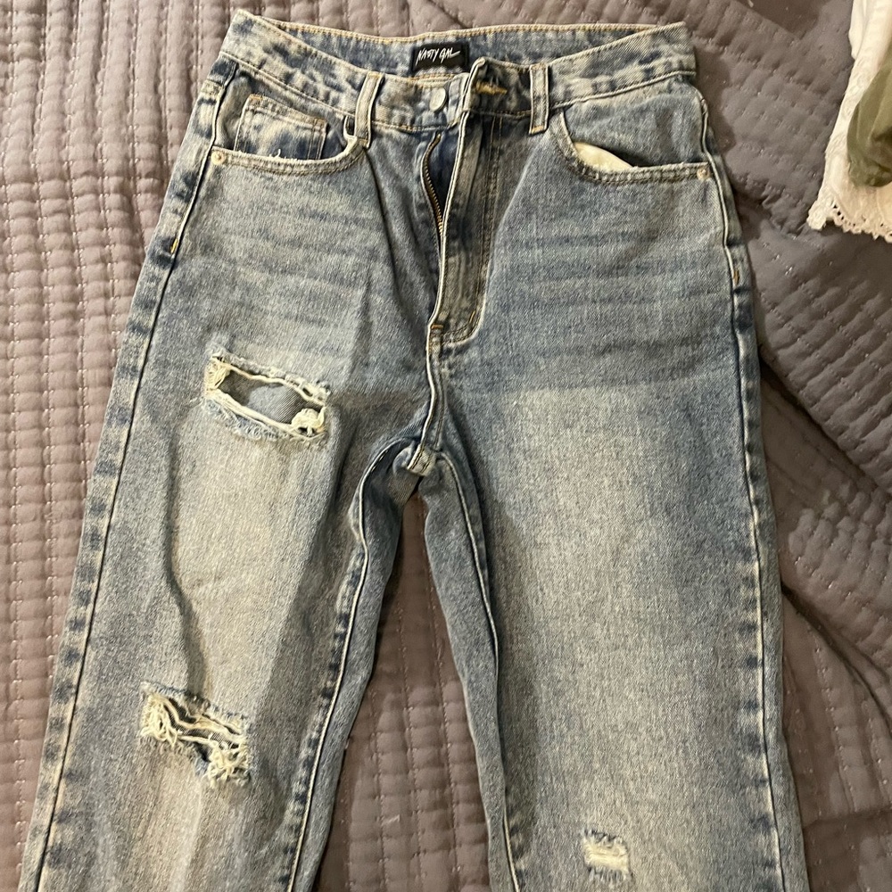Nasty Gal distressed jeans
